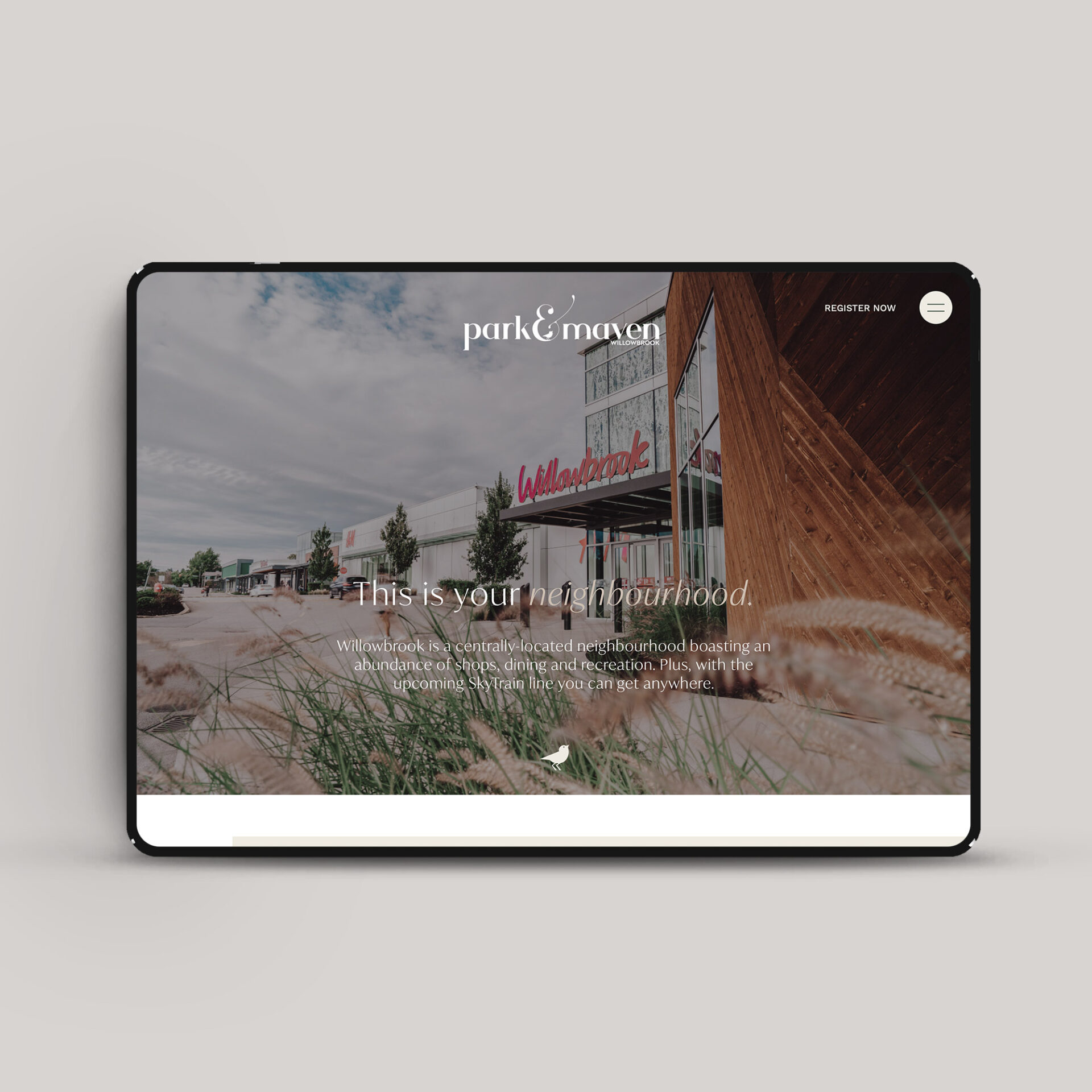 real estate developer brand and presentation centre