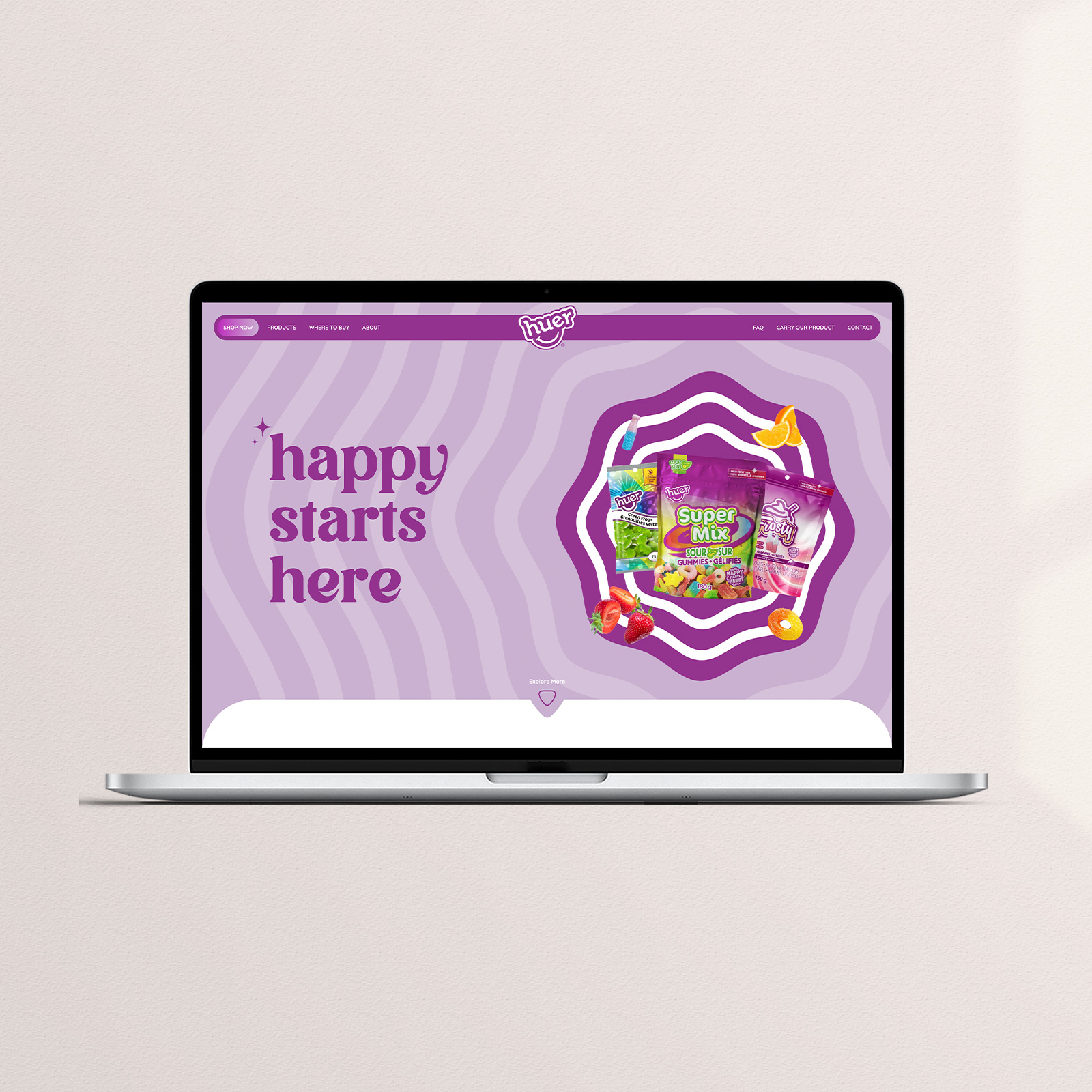 B2B food manufacturer website design and development