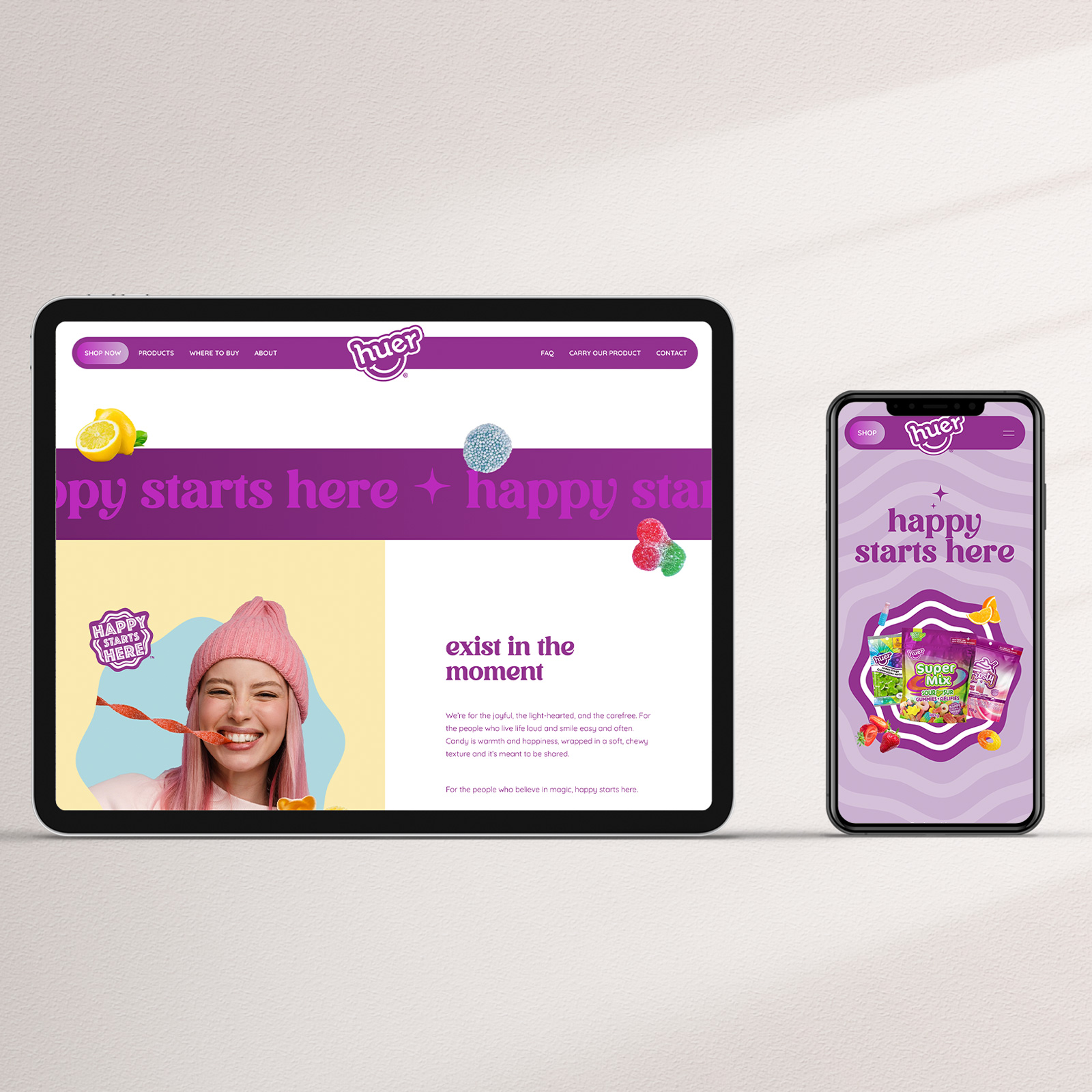 B2B food manufacturer website design and development