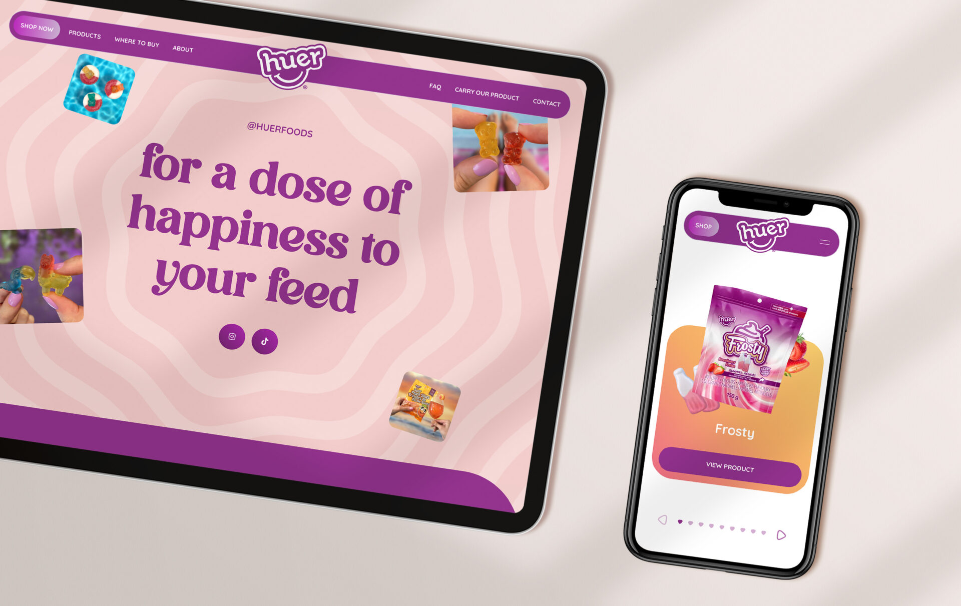 B2B food manufacturer website design and development