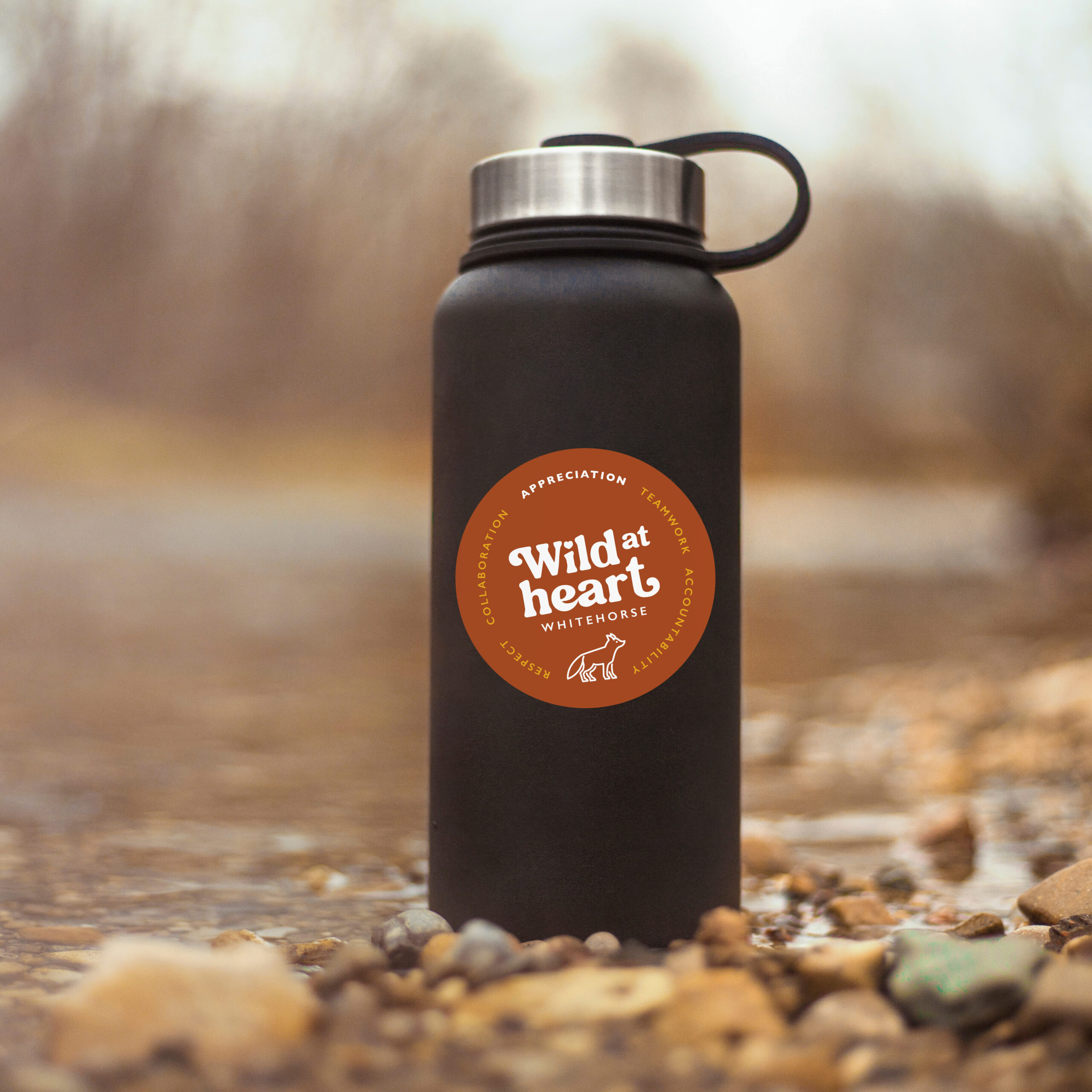 Stickers Water Bottles Brand Logo Design